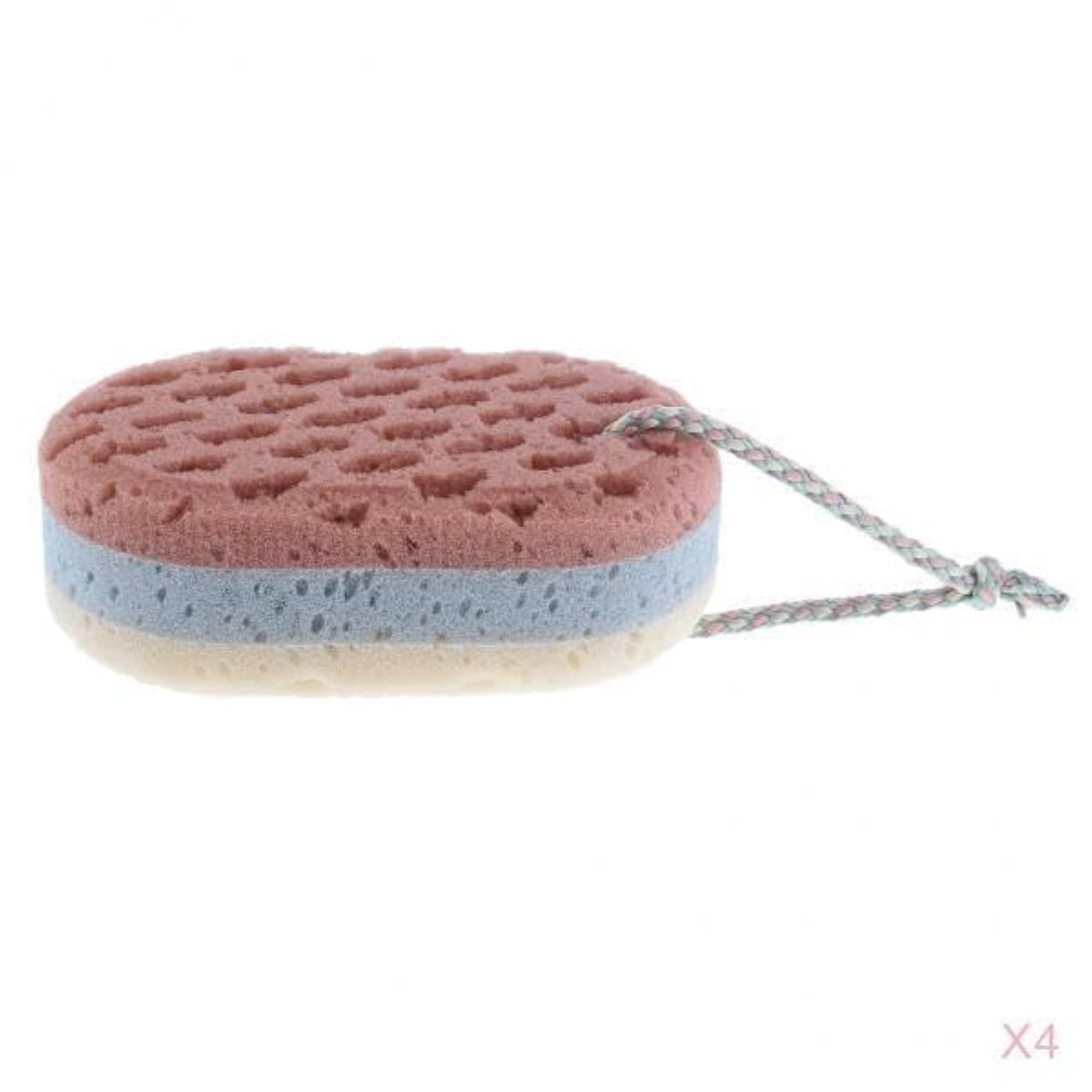 Large Hole Stereoscopic Body Sponges for Deep Cleansing